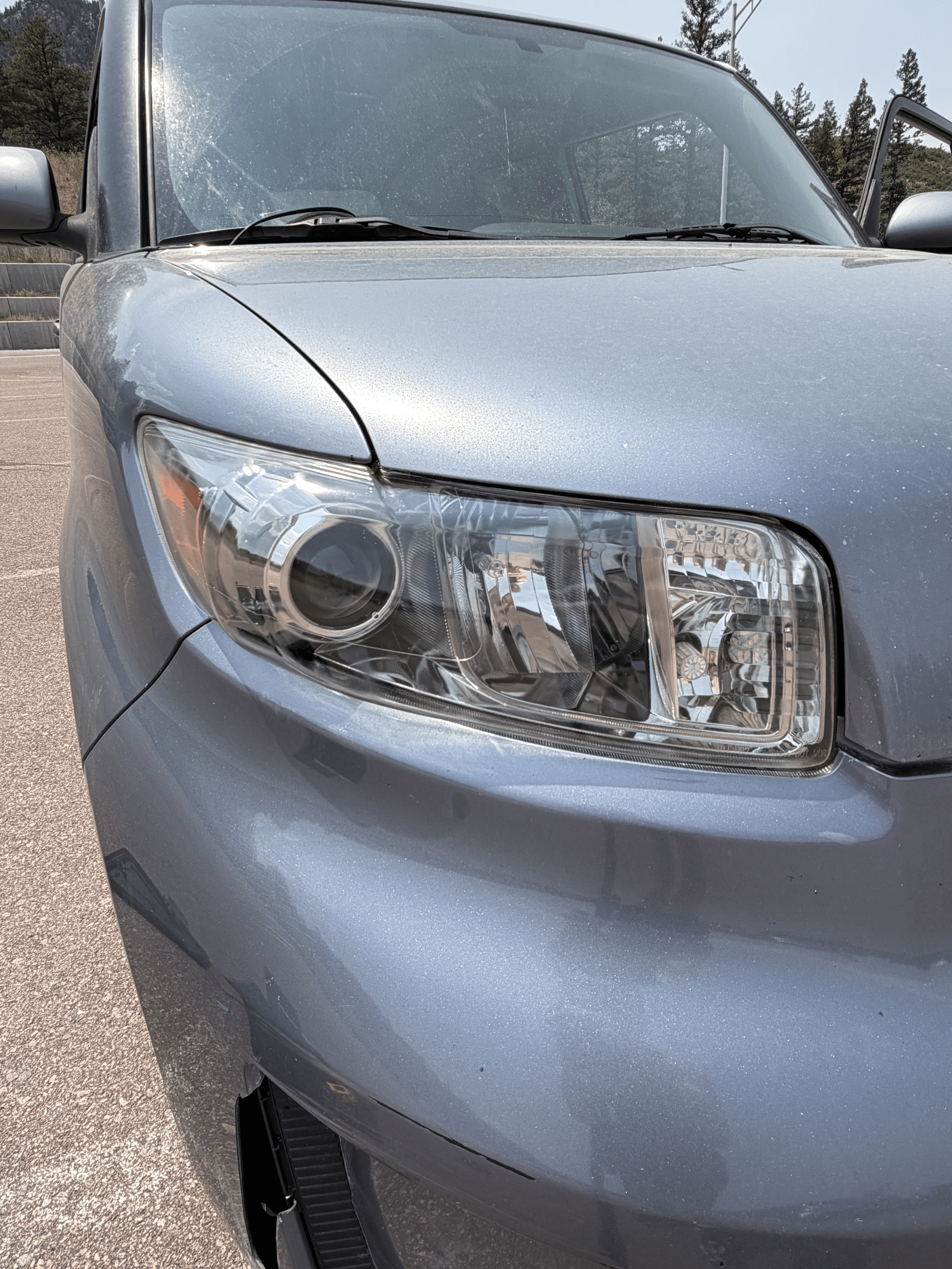 Clear restored headlight
